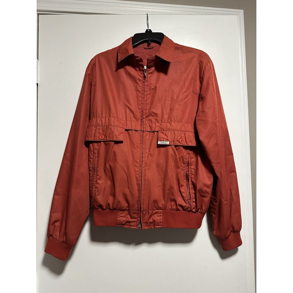 Vintage Contour Bomber Jacket Size Medium Red